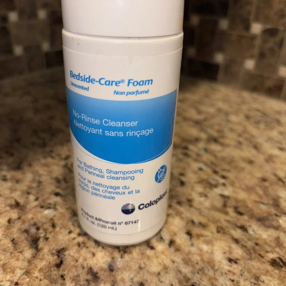 Coloplast Bedside-Care Foam,‎ No Rinse Cleanser, Unscented, 4.1oz, 67147, each